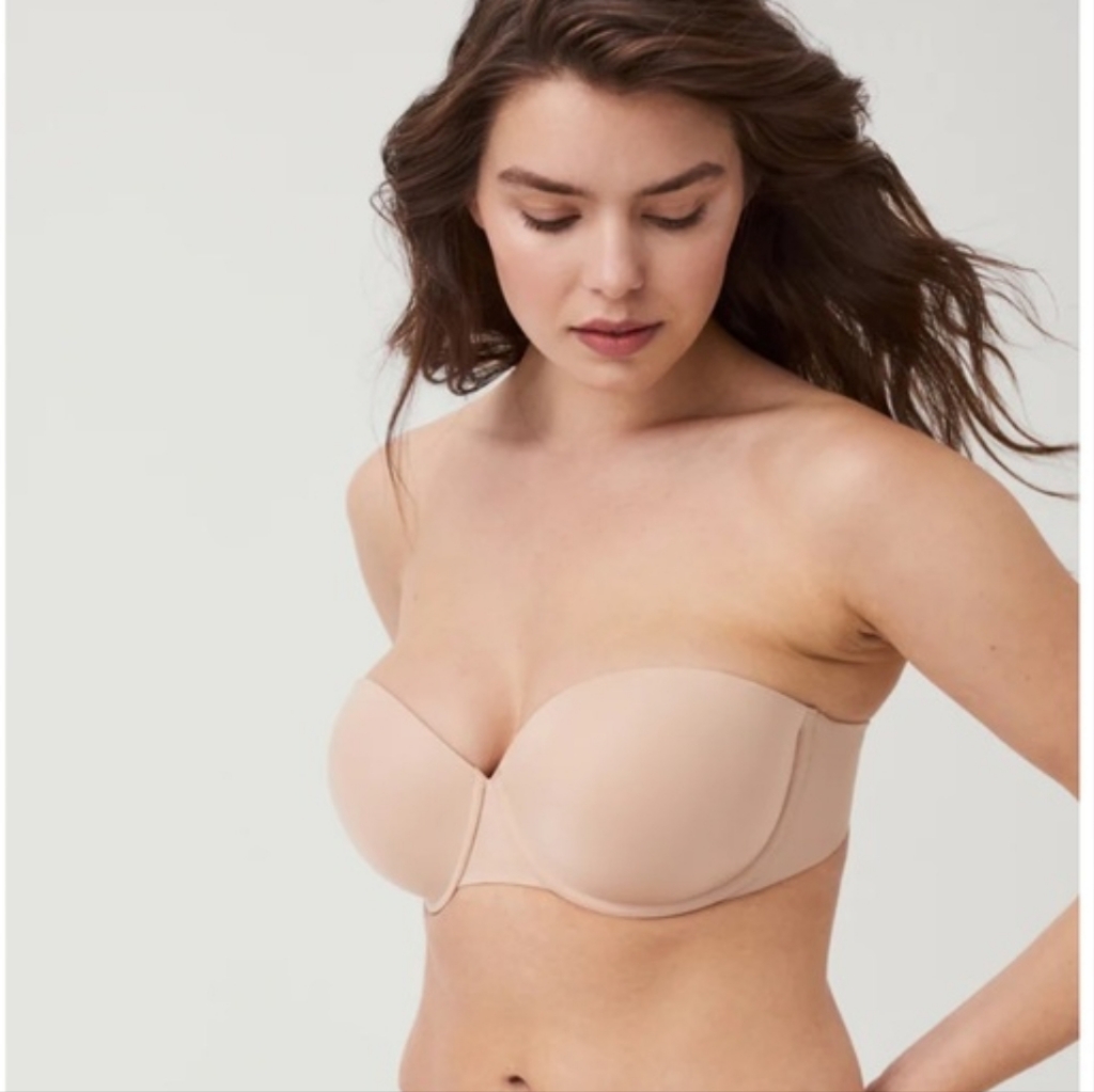 Spanx Up For Anything Strapless Bra 30022 R In Champagne Beige /Sz:38d